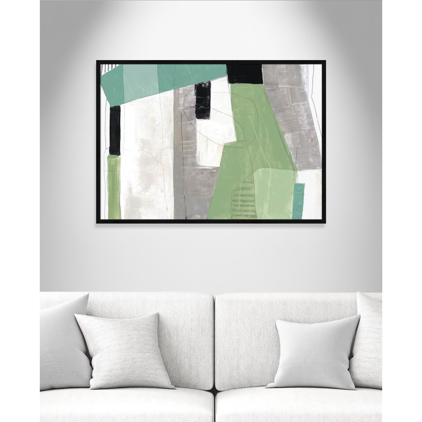 Evergreen Essence by Tom Reeves, Black Slim Frame - Fine Art Paper Print, No Mat, 29.5" H x 41.5" W x 0.75" D