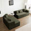 Canapé modulaire moderne avec siège profond 127,5 po. Pas d'assemblage. Forme géométrique pour plusieurs configurations. Zone haute mousse. Respirant. 3, siège scintillant brillant, minimaliste. Modulaire personnalisable-2085152411