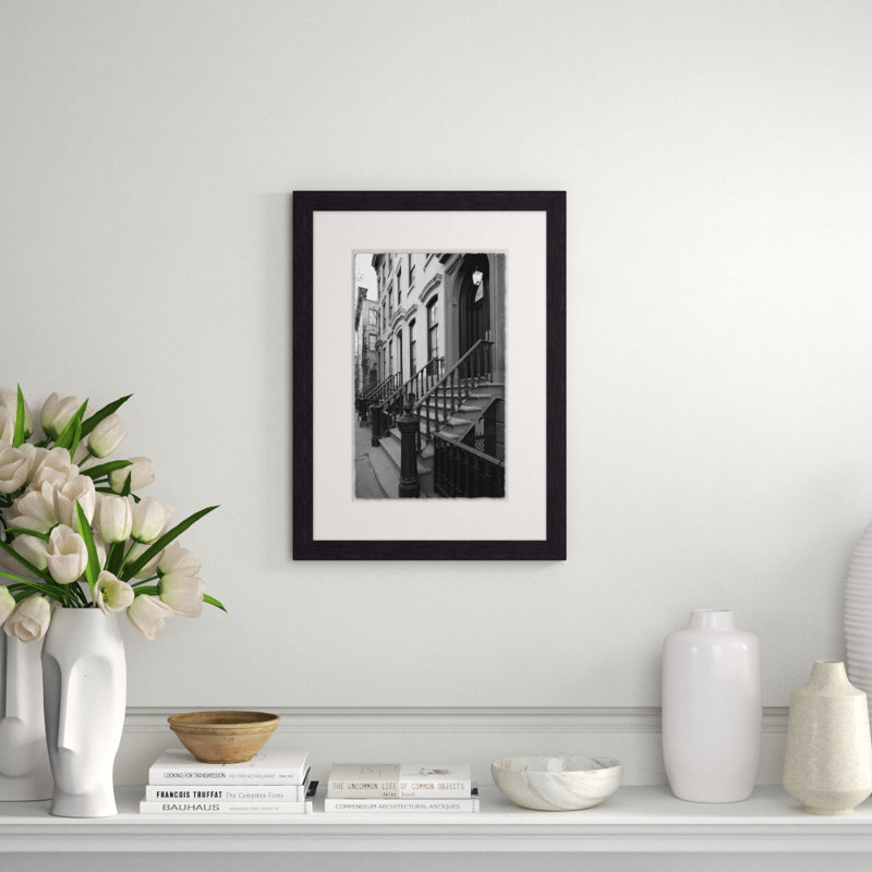 New York 1' Framed Photographic Print on Glass