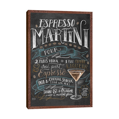 Espresso Martini Recipe by Lily & Val - Print on Canvas