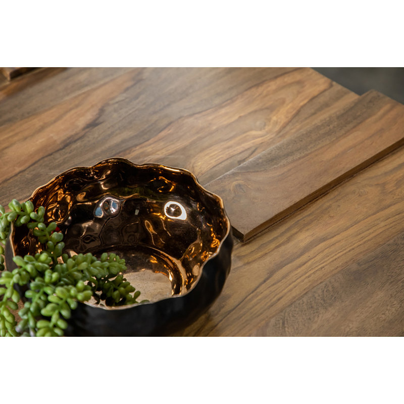 Table basse carrée en bois massif Silloth