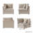 Blend Slipper Left-Arm Chair