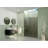 Equinox 56 - 60 in. x 78 in. Fully Frameless Gray Tinted Sliding Shower Door-89474776