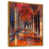 Toile avec cadre flottant or