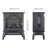 18 Inch 3D  Flame Electric Infrared Quartz Fireplace Stove With Remote Control