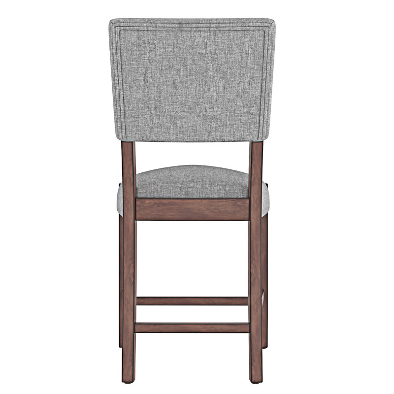 Ensemble de 4 chaises d'appoint rembourrées, Gris