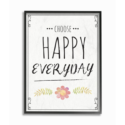 «Select Happy Everyday», ensemble d'impression sur toile panoramique