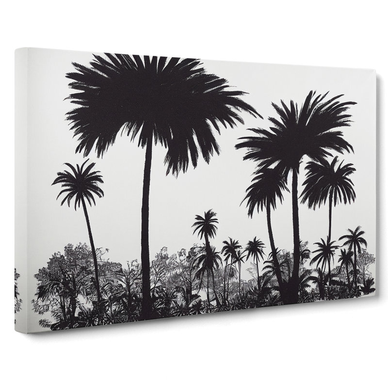 Legendary Palm Trees - Wrapped Canvas Print, 35cm H x 50cm W x 3cm D