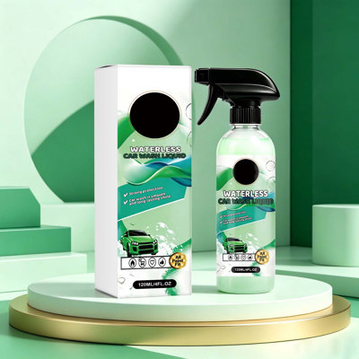 anhydrous  wash solution 120ml  Car Wash Liquid Cleaner  Water Free Car Detailing Spray For Auto Paint  Long Lasting Shine And Paint Protection All Paint Colors Compatible