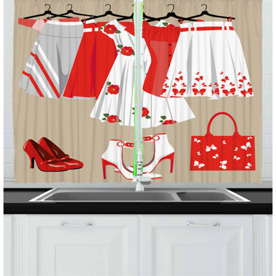 Pointed Kitchen Curtain