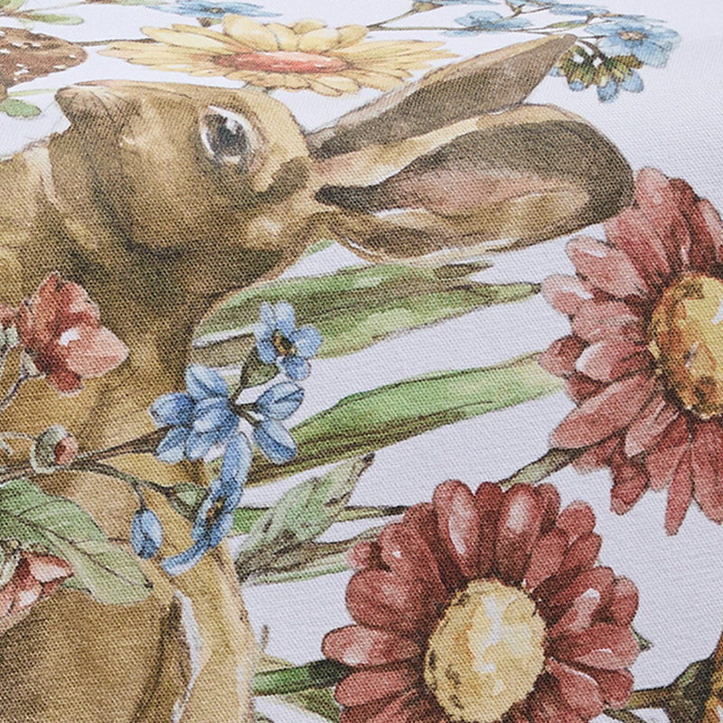  Garden Glory Bunny Floral Table Runner 13" x 36"