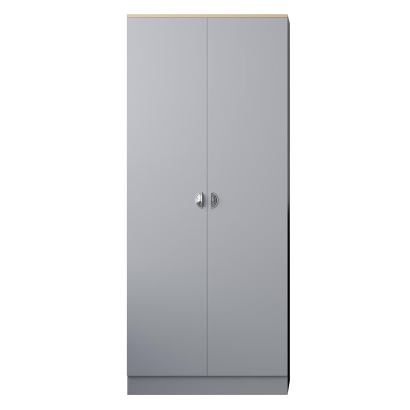 Esher 2 Door Robe Grey, Grey
