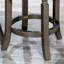Tabouret de bar gris vieilli 30 po avec siège gris anthracite, fabrication solide, pivotant à 360 degrés, tabouret de 17 po de diamètre, couleur, tissu solide et attrayant, comptoir ou utilisation-2029927809