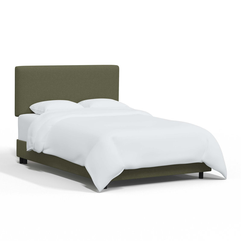 Simental Upholstered Standard Bed, Full/Double, Zuma Laurel Textured Linen