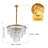 Crystal Chandeliers For Dining Room Lights Fixtures,12 Lights Modern Chandeliers For Bedroom, 3-Tier Round Crystal Lighting Fixtures For Living Room Entryway, Bulbs Not Included-1970307431