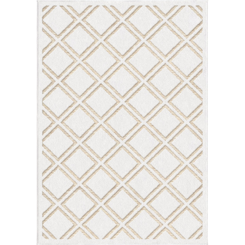 Chevron Indoor / Outdoor Rug, Rectangle 5'2" x 7'6"