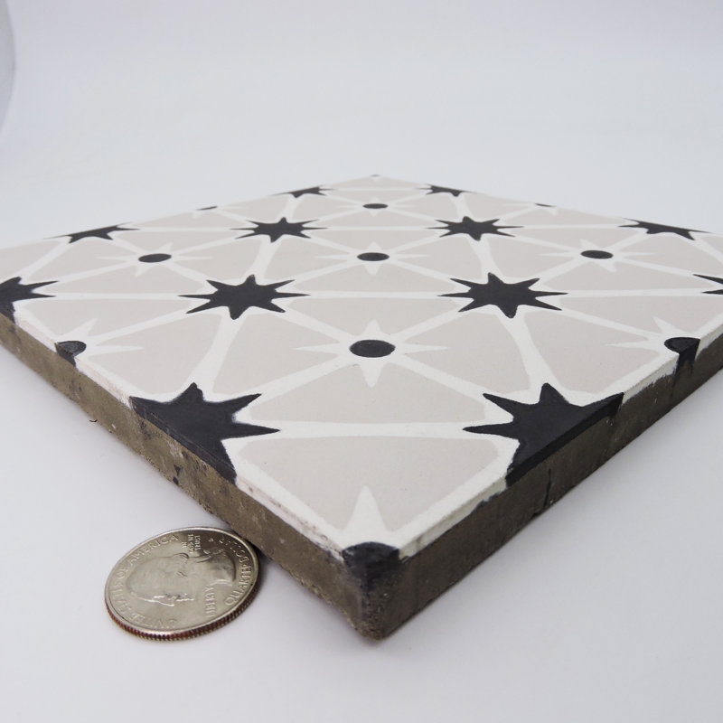 Venice 8" x 8" Cement Patterned Wall & Floor Tile