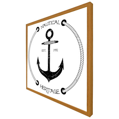 Lorton Nautical Anchor - Single Picture Frame Print