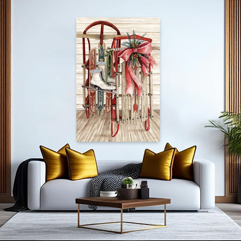 Charme rustique de vacances rustique, pin rétro, art hivernal, H 60 po x l 40 po