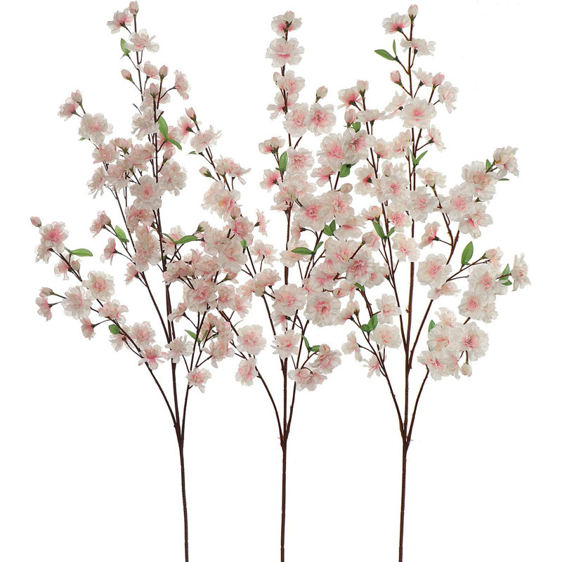 Branches de cerisier en fleurs 36 "avec têtes de fleurs réalistes