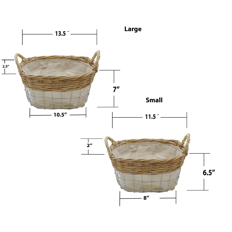Gracie Oaks Decorative Basket