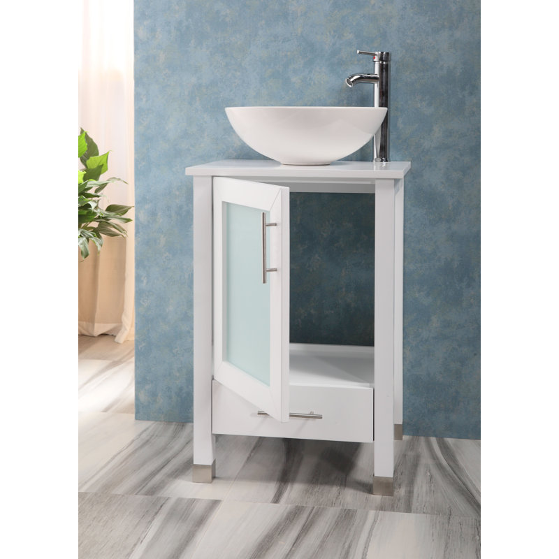 20'' Single Bathroom Vanity with Ceramic Sink