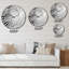 Horloge murale abstraite crème et noir liquide I-101234825
