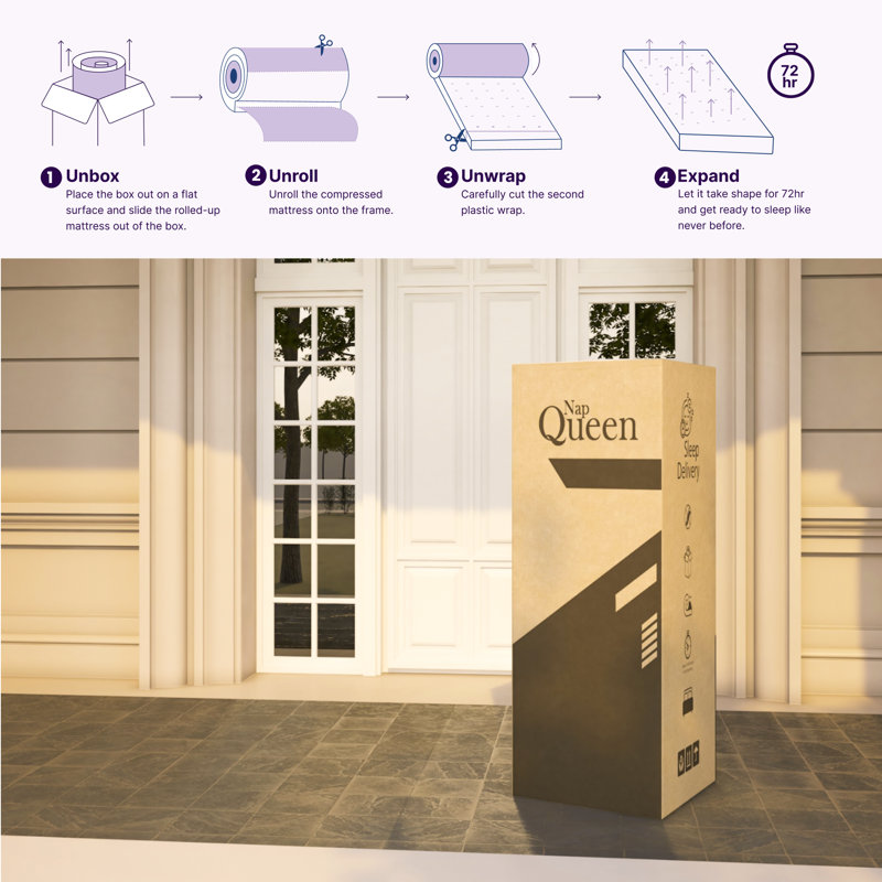 Isabella 14" Queen Pillow Top Innerspring Mattress with Cashmere Cover