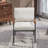 Metal Frame Upholstered Accent Armchair-409018051