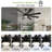 62''/72" 8-blade Modern Smaart Ceiling Fan With Dimmable 5cct Led Lights And Remote Control And App-1551119470-1551119469-1551119468