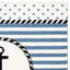 Tapis ivoire / bleu marine Hickman-671654685