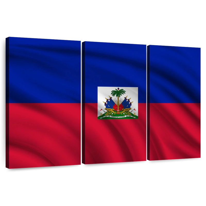 Drapeau d'Haïti Borges, H 20 po x l 33 po