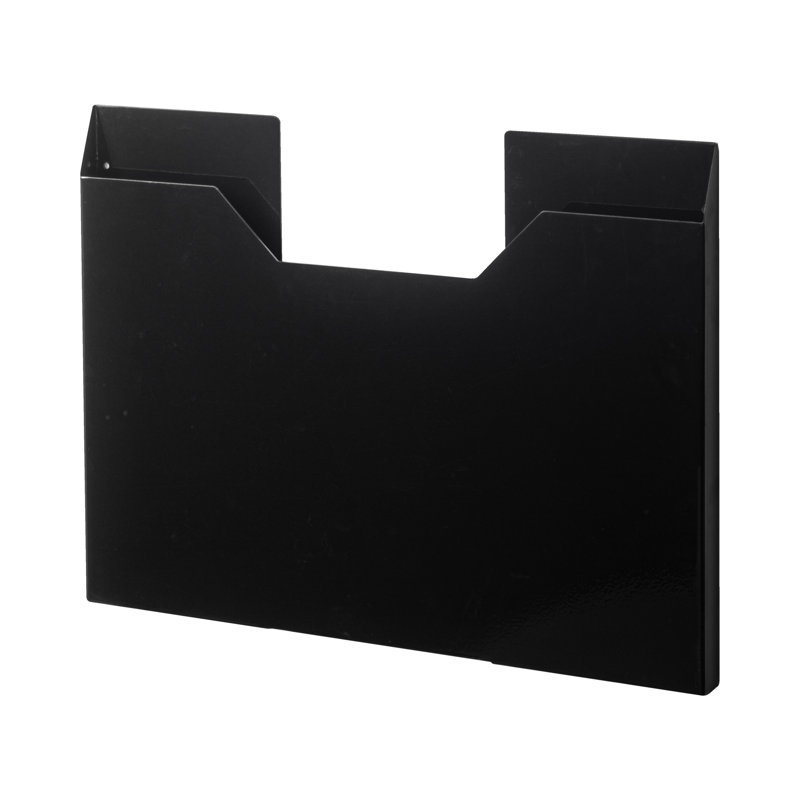 Slim Black Steel Magnetic Placemat Organizer