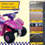 4 roues pour enfants - Voiture tout-terrain à piles de 6 V pour enfants de 3 à 6 ans - Jouets pour tout-petits avec des décalques de princesse par Lil’’Rider (rose)