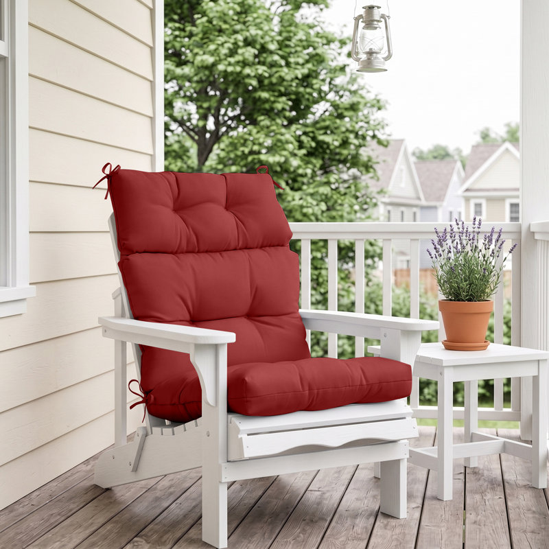 Indoor/Outdoor Seat/Back Cushion, Red