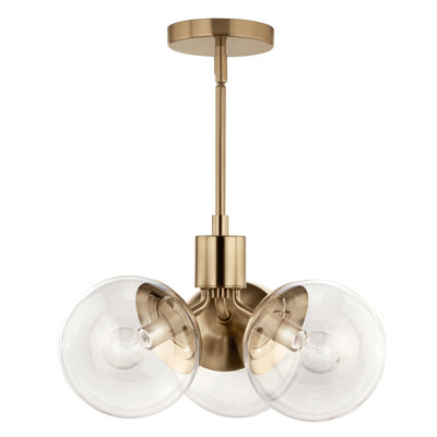 Steel Dimmable Globe Chandelier