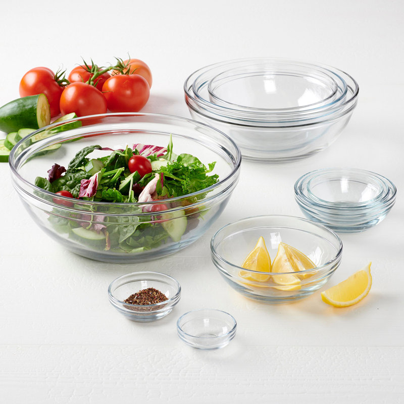 GLASS BOWL SET 10PC