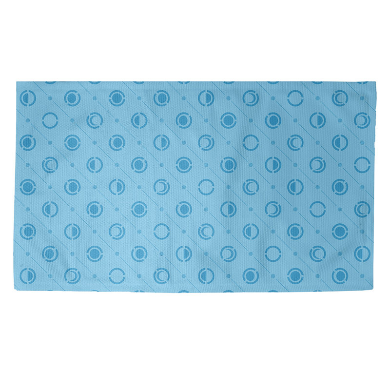 Bleu phases de lune Tapis décoratif, Rectangle 2 pi x 3 pi