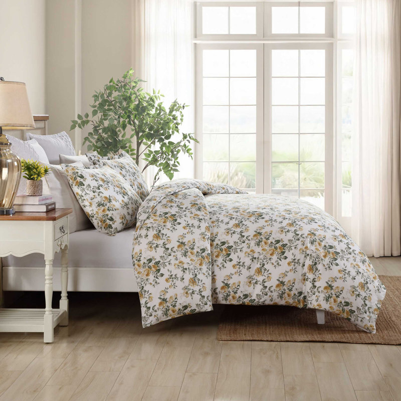 100% Cotton Standard Duvet Cover Bedding Set, Twin Duvet Cover + 1 Standard Pillowcases