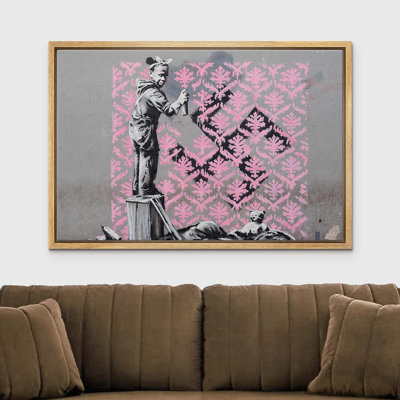 Banksy, Angleterre, Royaume-Uni, femme, pulvérisation de peinture