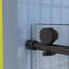 Porte de douche en verre, porte coulissante, système de fermeture en douceur, avec verre trempé 5/16 po et fini noir mat 56-60 po x 74 po