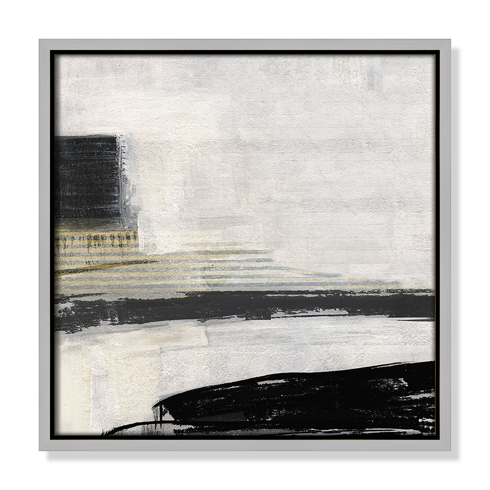 La Bande Collection "La Bande I" Print by Sally Swatland, Silver, 13.5" H x 13.5" W