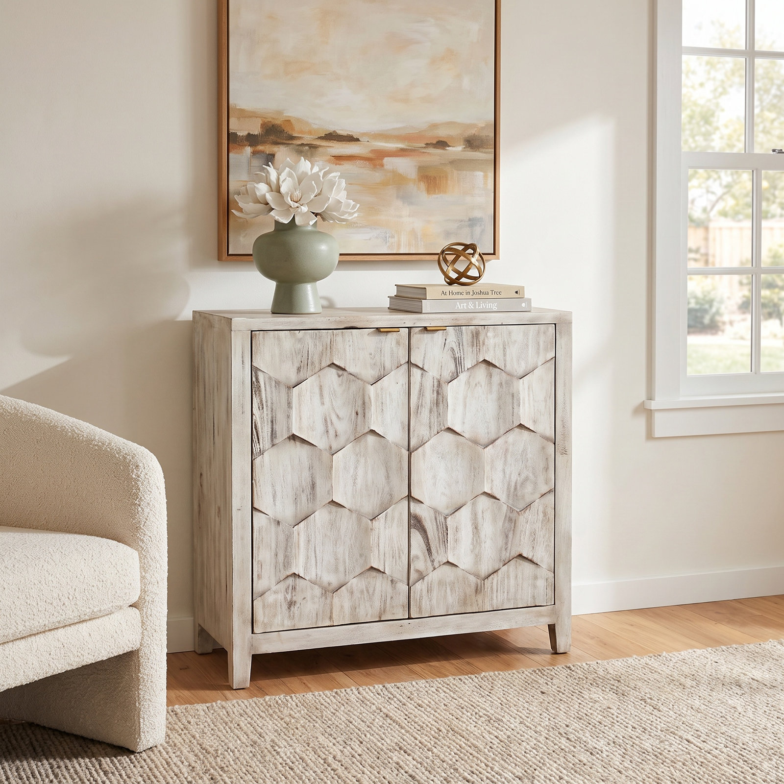 Blancheville Solid Wood Storage Cabinet