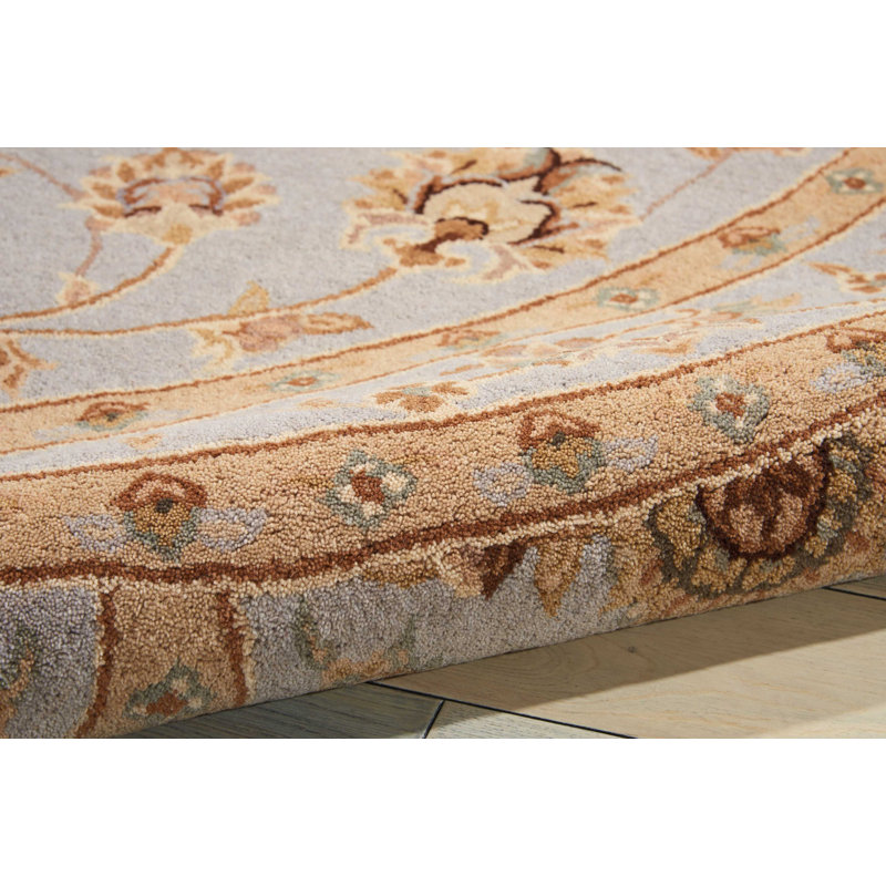 Lundeen Wool Oriental Indoor Rug, Round 9' x 9'