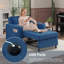 Fauteuil d'appoint à dossier convertible simple Marcio-461239311