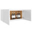 HOMEIBRO Meuble mural standard Shaker en contreplaqué, prêt à assembler, 30 po L x 12 po P x 15 po H, couleur gris tourterelle-927042902-927042896