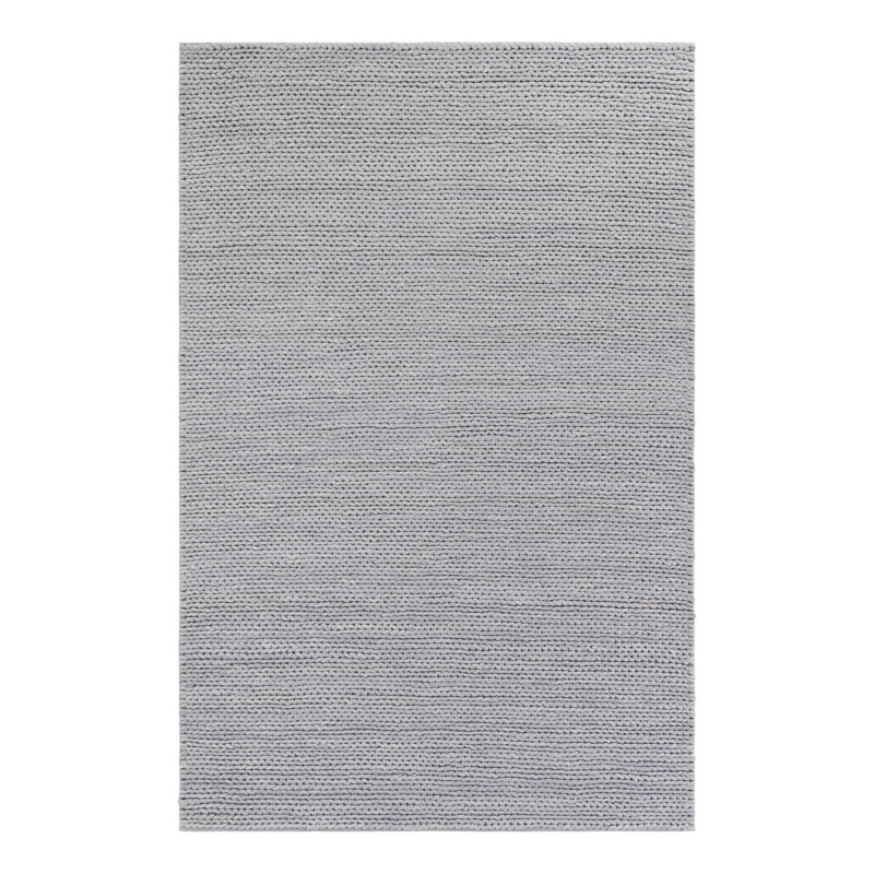 Yanellie Hand Loomed Wool Indoor Rug, Rectangle 6'1" x 9'