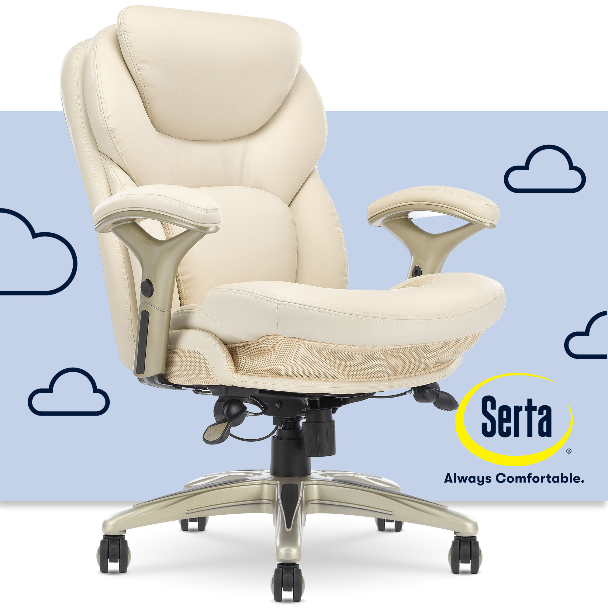 Chair Mat Serta Comfortable Executive Office Chair Serta Comfort