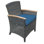 Bella Wicker Outdoor Dining Armchair