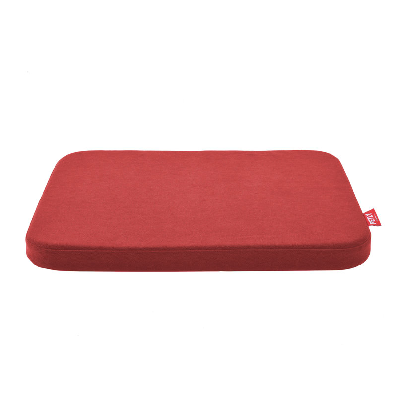 Orthopedic Microfibre Pet Bed, Red, Large (120cm W x 80cm D)